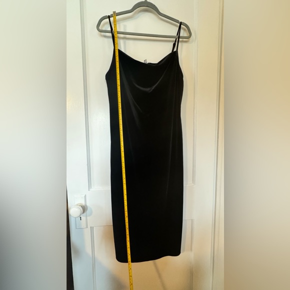 Nine West Black Velvet Midi Slip Dress - Picture 6 of 11